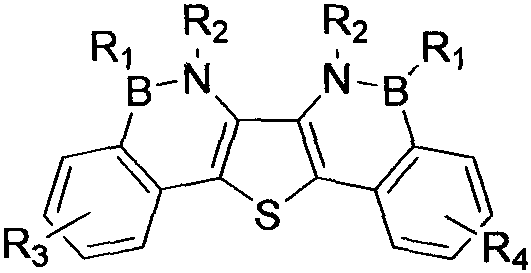 Synthesis method of boron aza-naphthalene thiophthene hetero arene and derivative thereof