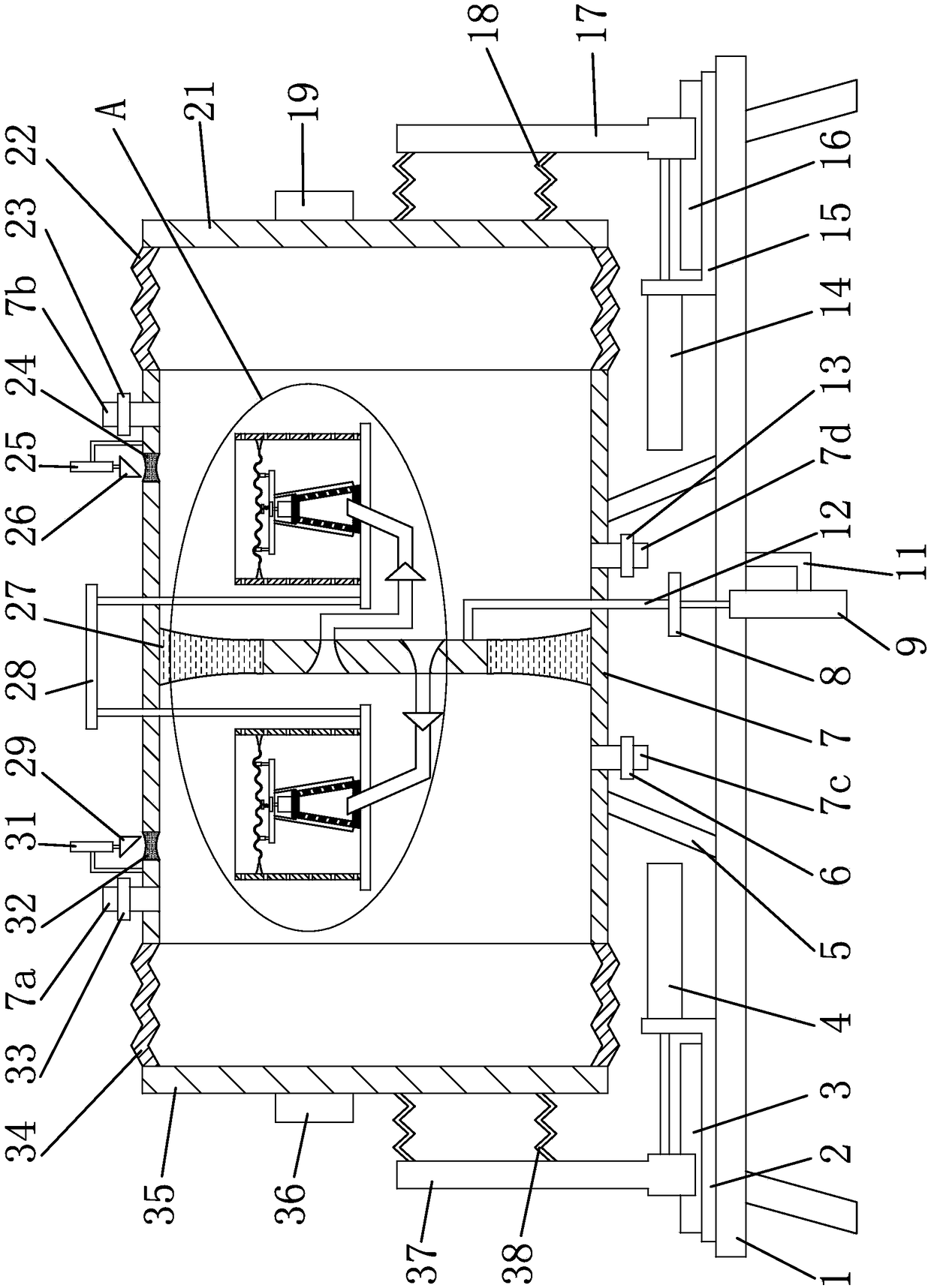 Method for processing nanometer self-cleaning blended fabrics