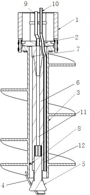 Long screw pile machine