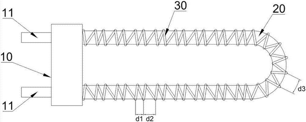 Novel anti-scaling electric heating pipe and water heater