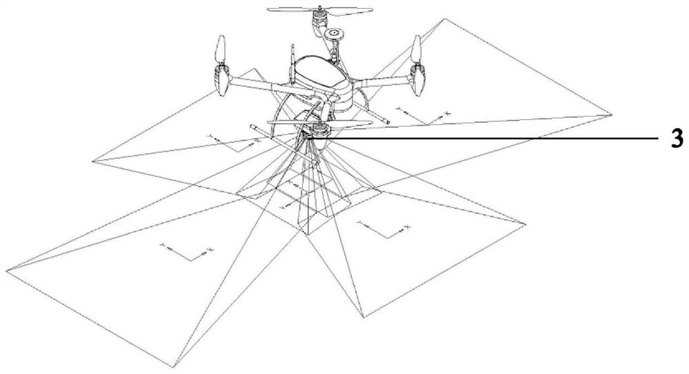 Single-camera spliced image data acquisition method