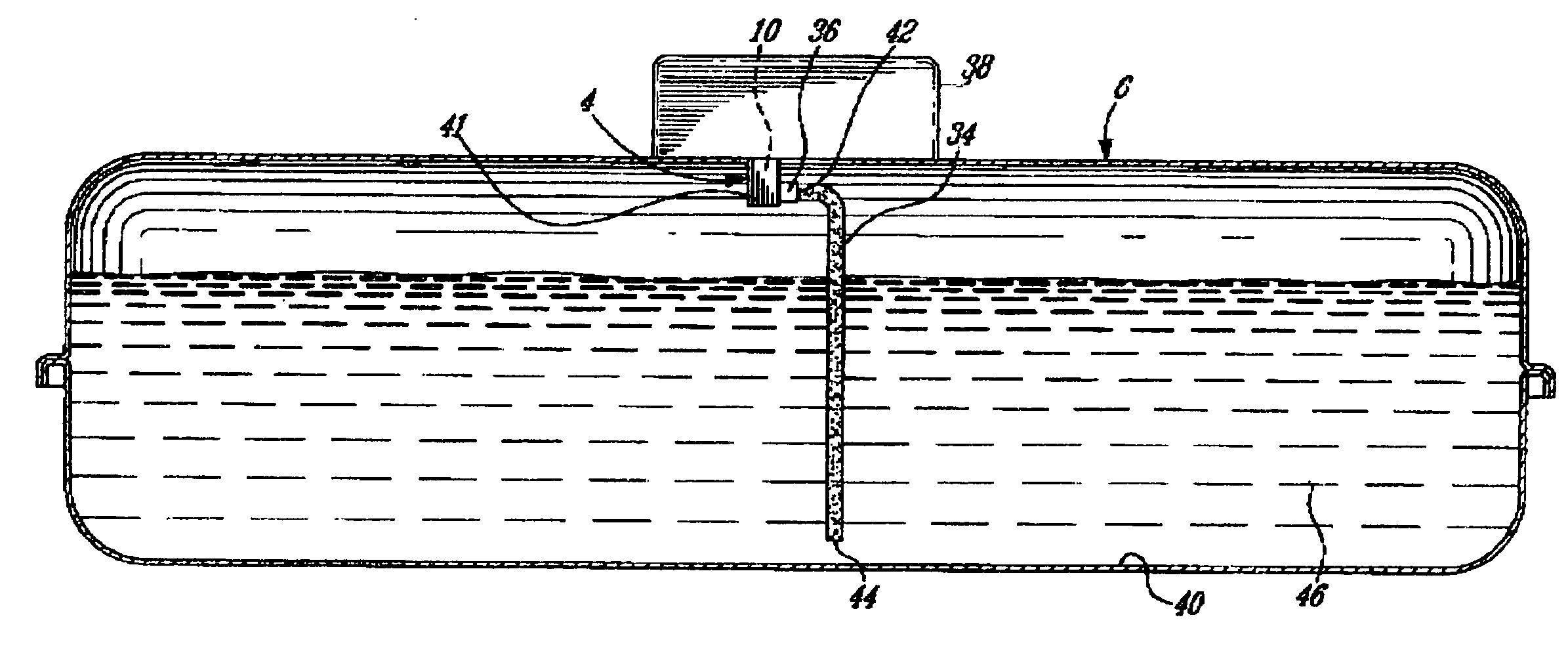 Method and system for measuring fluid level in a container