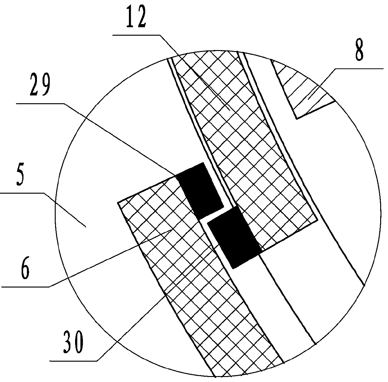 A high-efficiency circulating rubber pulverizer