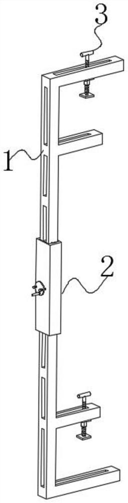 Construction method for integral reinforcing structure of integrated opening-free F-shaped aluminum clamping formwork