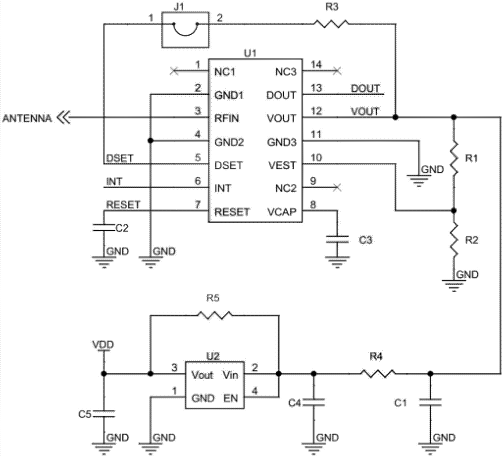 Wireless charging node capable of monitoring signal strength in real time