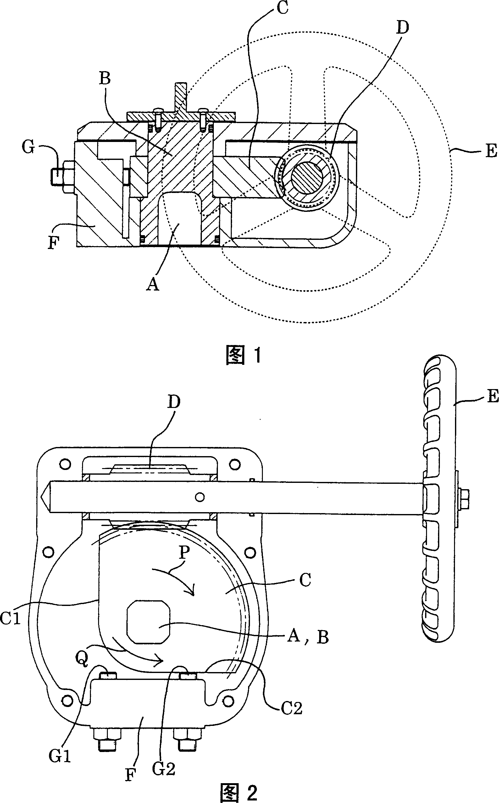 Rotary angle limiting mechanism of rotary valve and regulator therewith