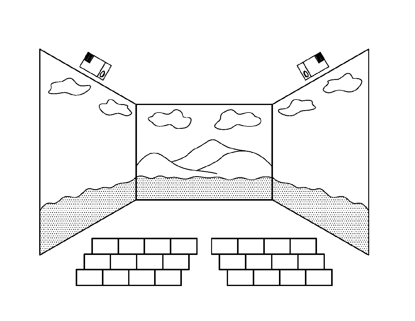 Method and system for generating multi-projection images