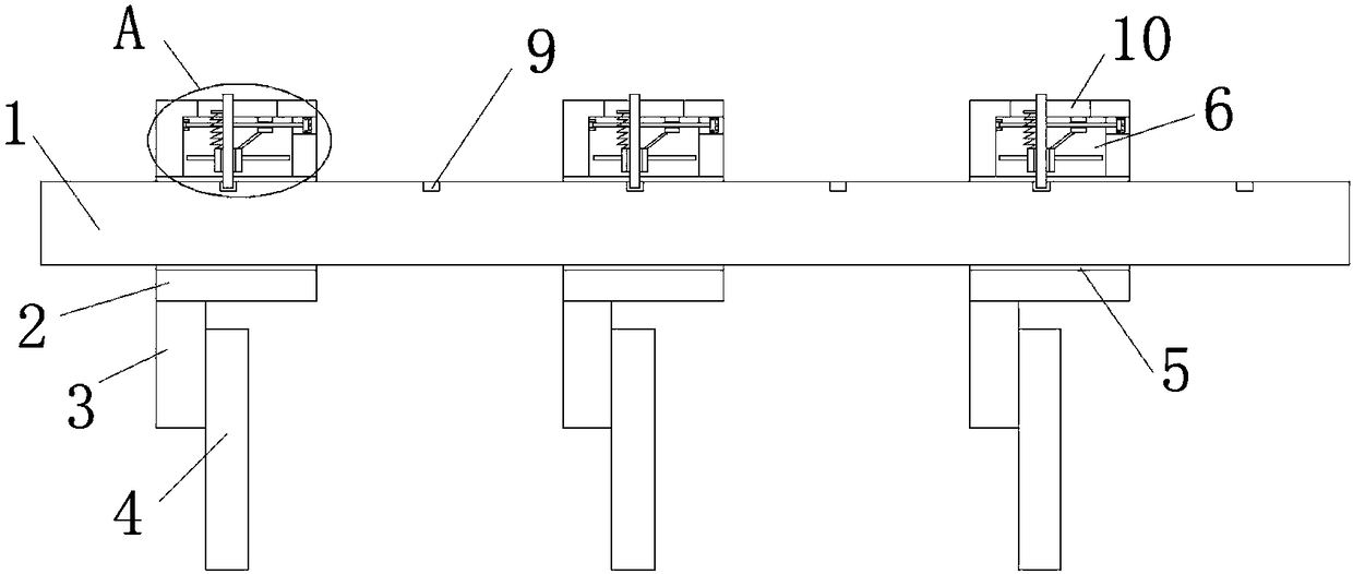 Slitting device of bag making machine