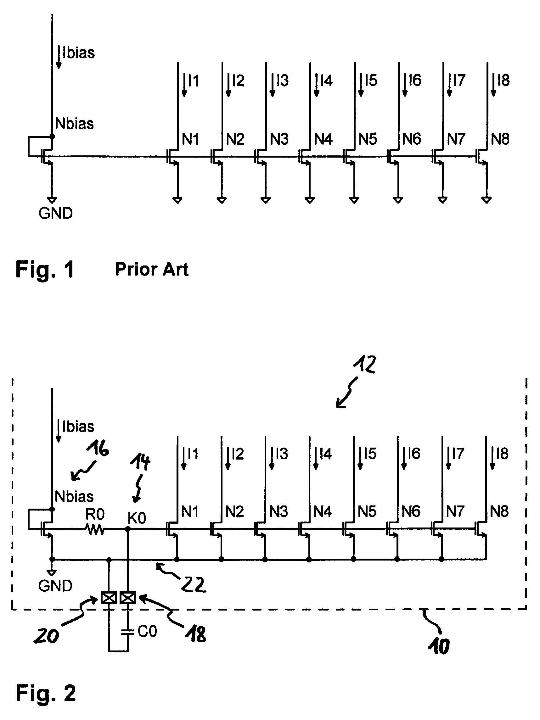 Integrated circuit arrangement comprising at least one digital-analogue converter