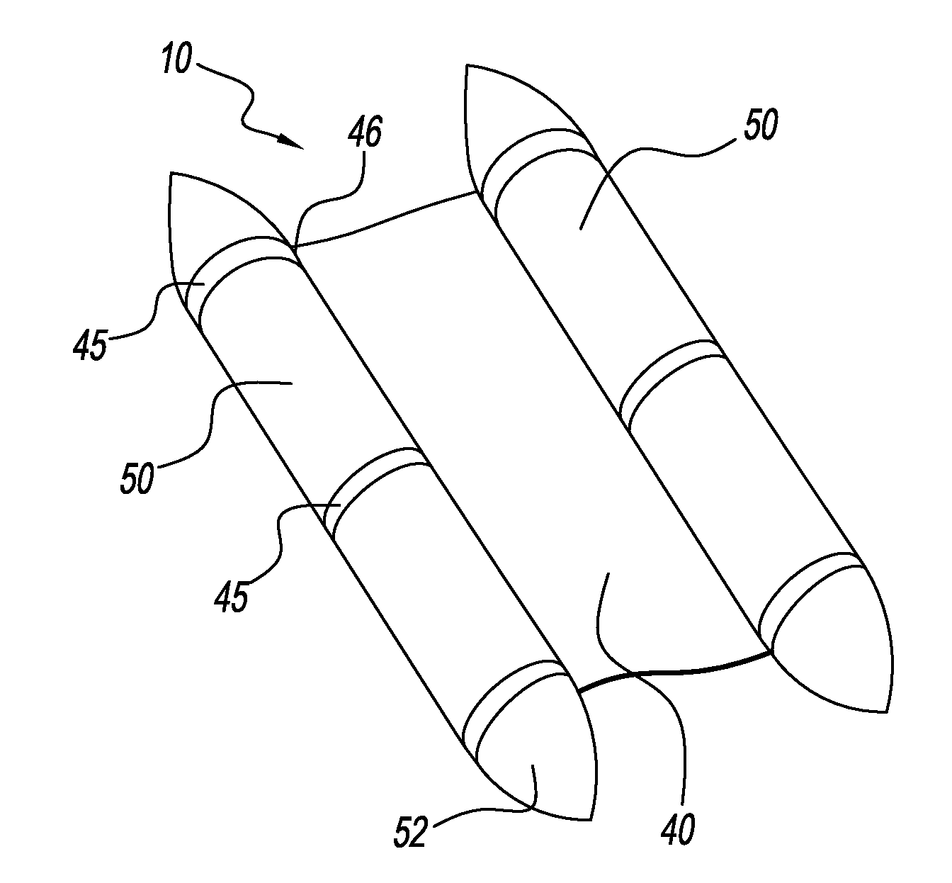 Patient transporter with sponsons