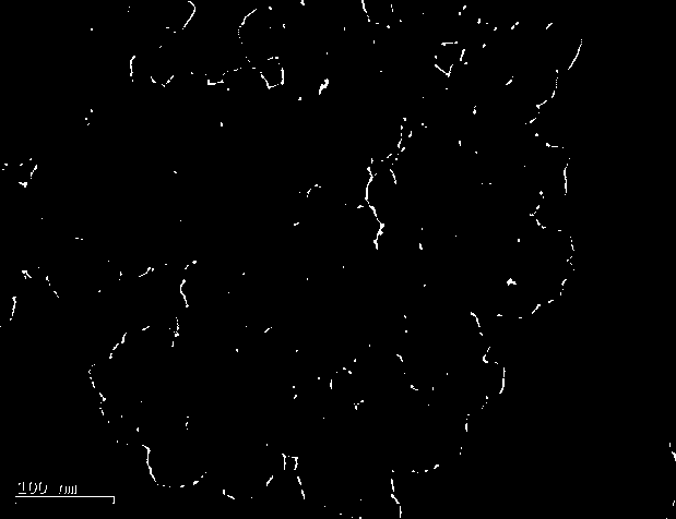 Preparation method for hollow carbon/titanium dioxide composite nano material