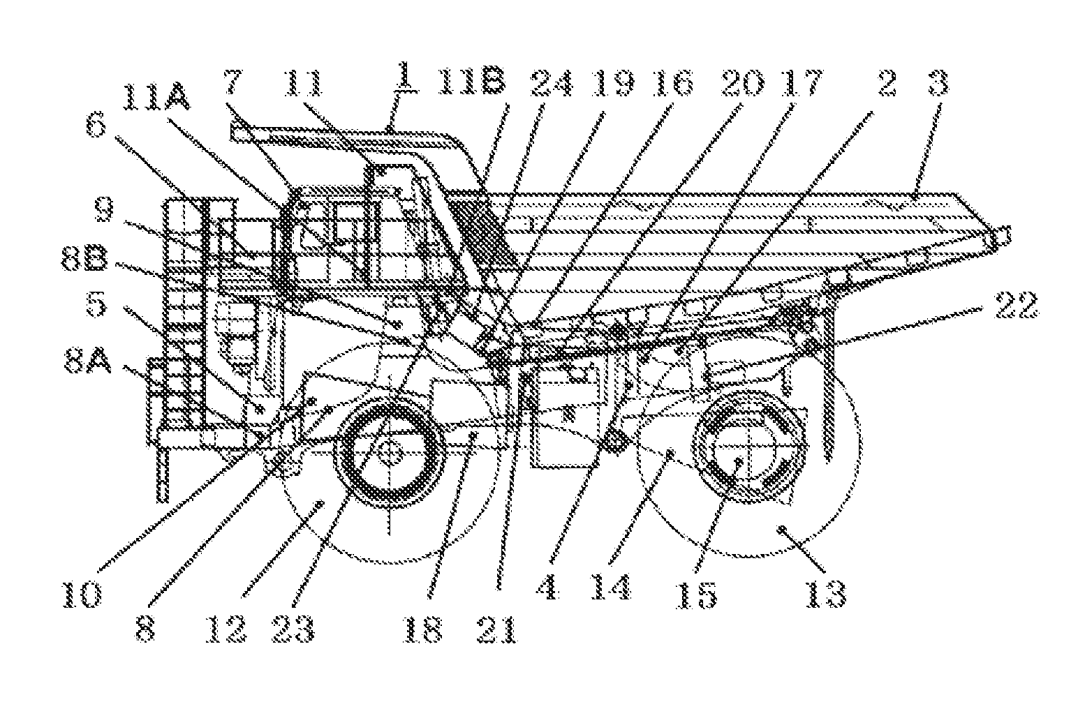 Transport vehicle, and transport vehicle air cleaner