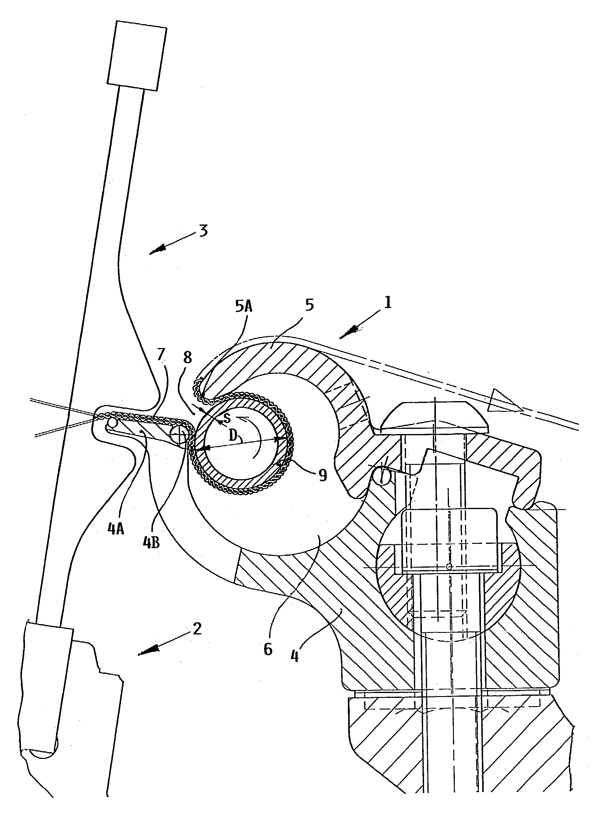 Fabric spreader with a lightweight hollow metal spreader rod for a loom