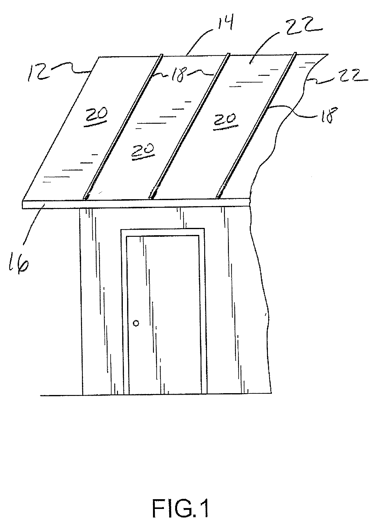 Crowning panel assembly