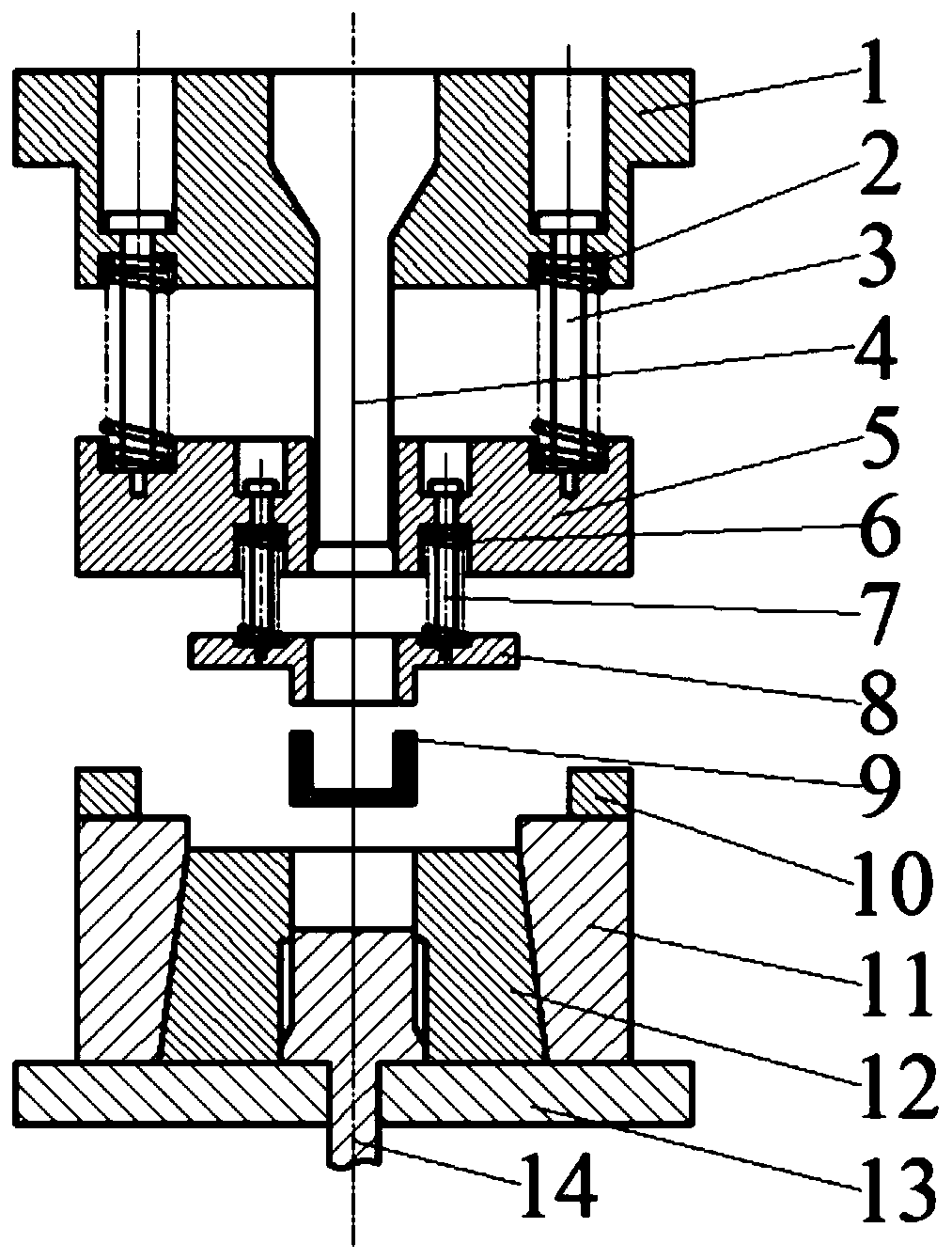 A method for hot reverse extrusion forming of titanium alloy cup-shaped parts