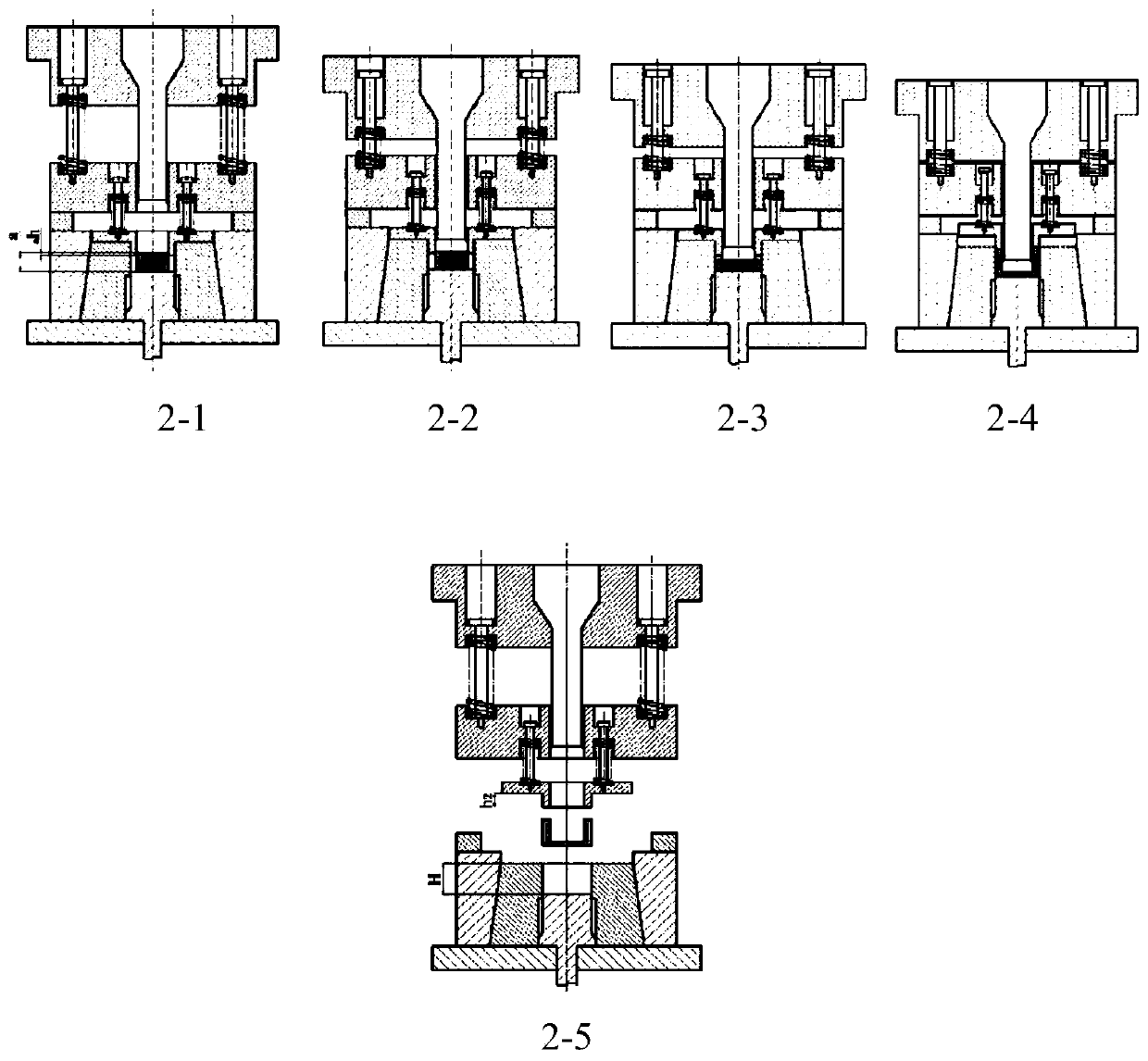 A method for hot reverse extrusion forming of titanium alloy cup-shaped parts