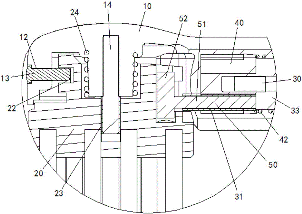 Brush head of electric toothbrush