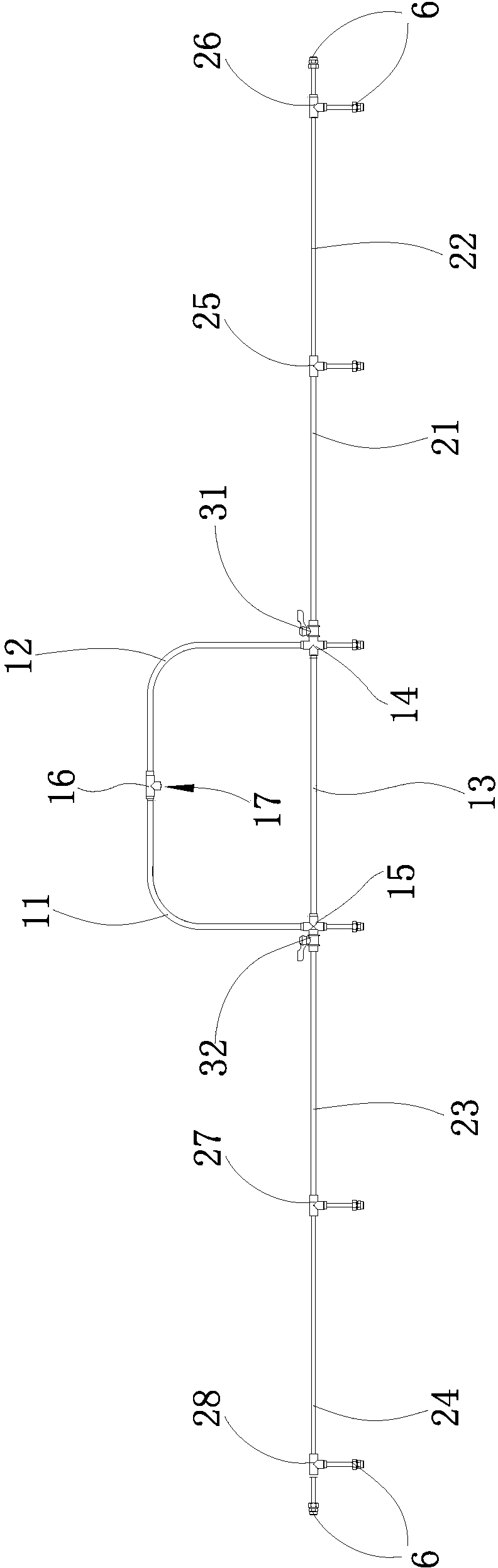 Spray device for sprayer