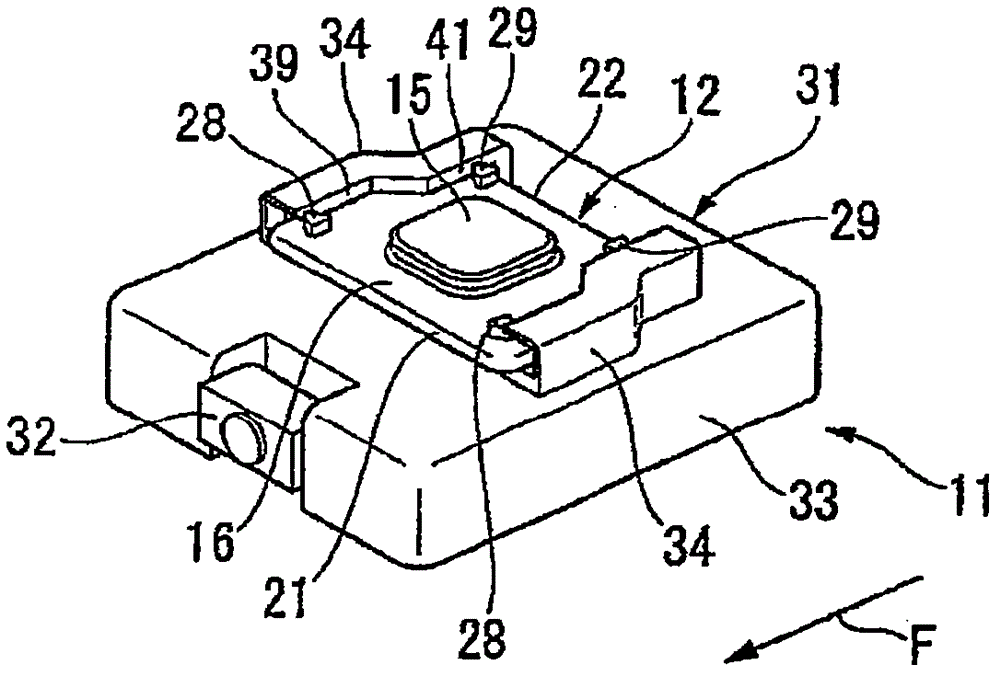 Structure for mounting camera on vehicle