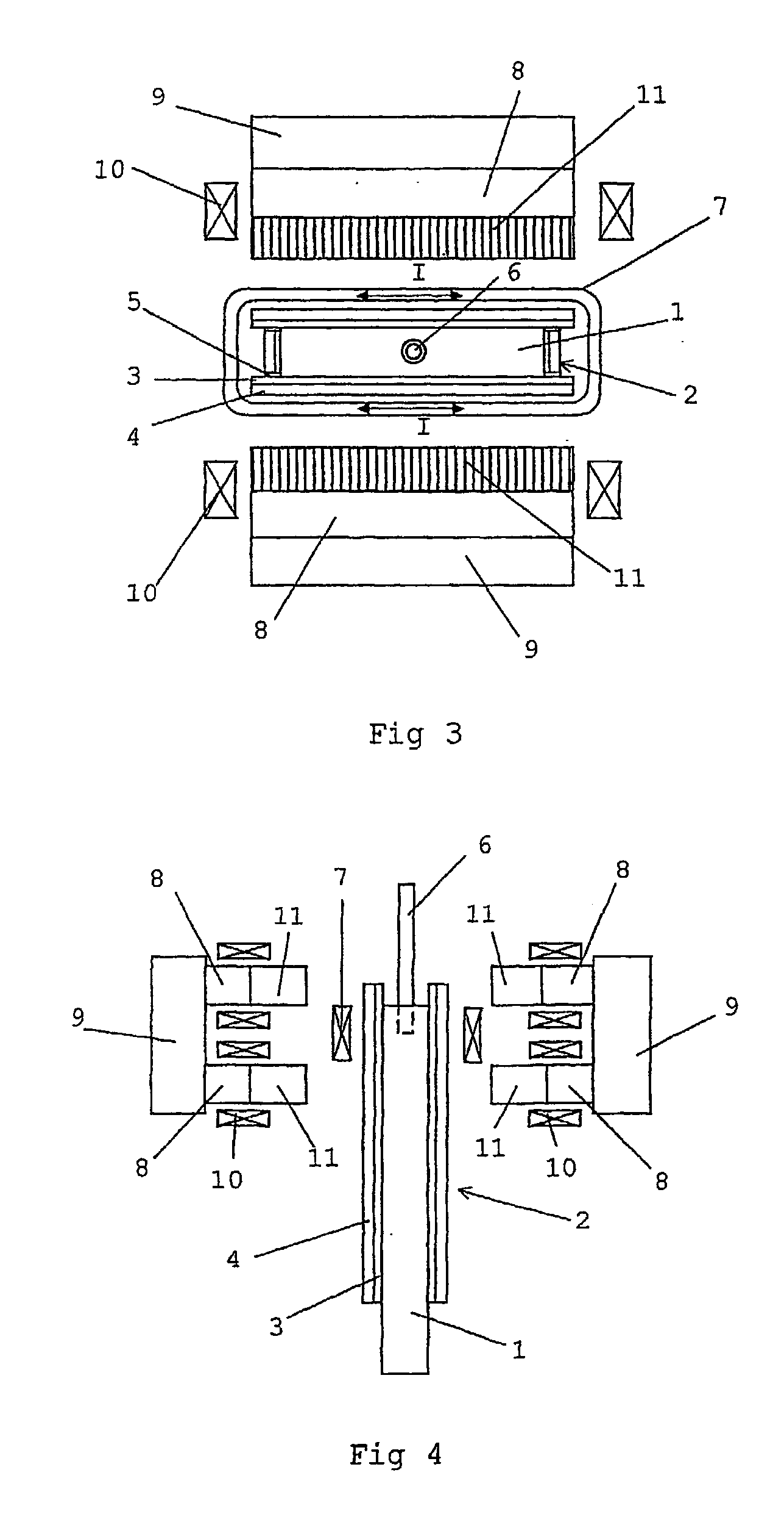 Device for continous or semi-continous casting of metal material