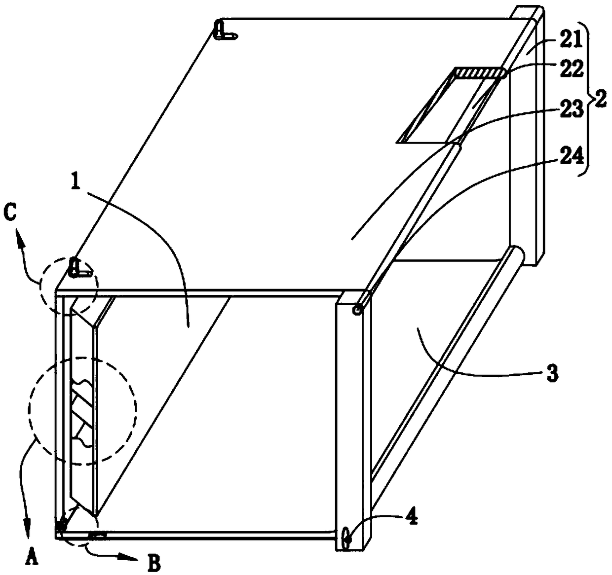 Portable exhibition stand for exhibition hall