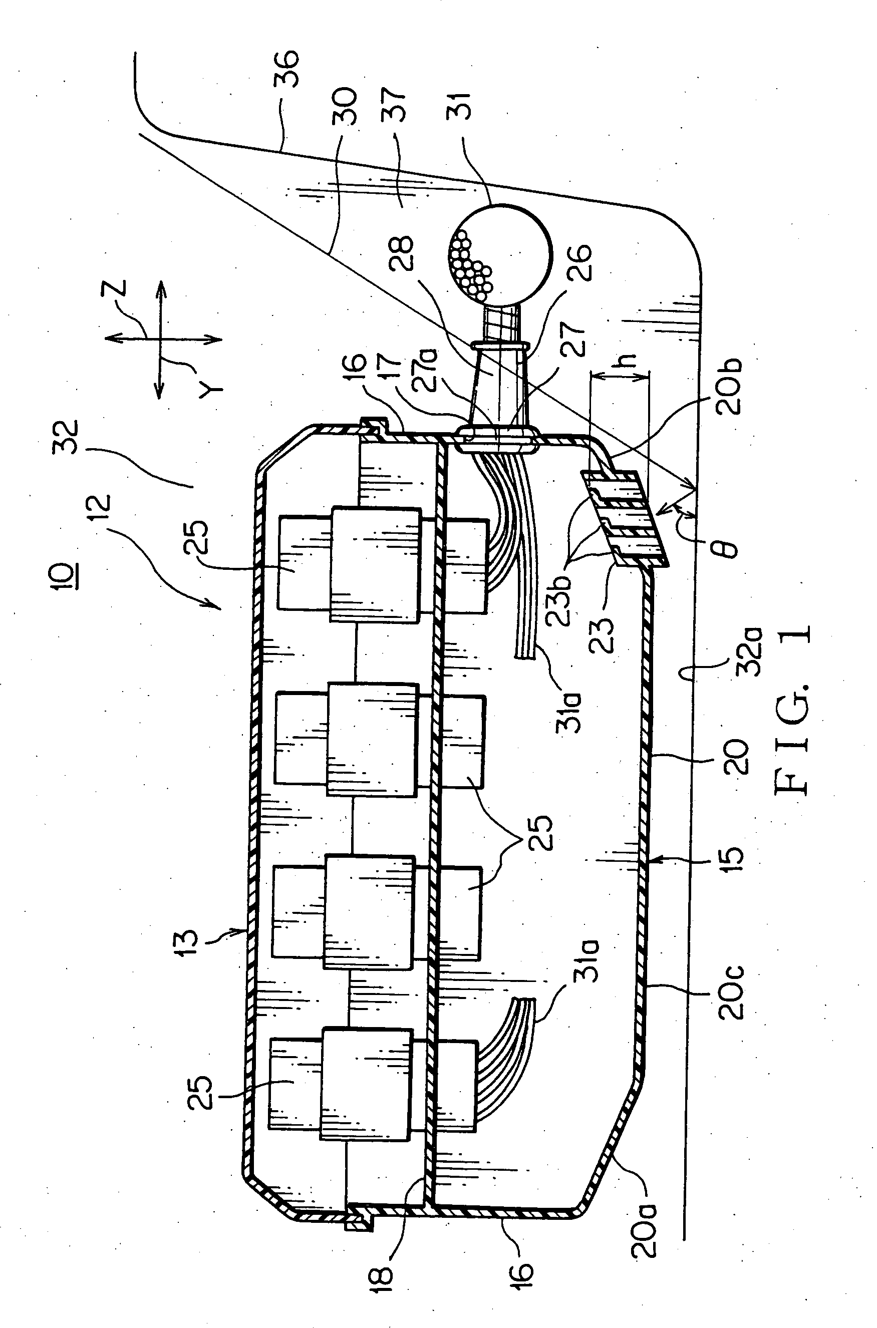 Waterproof structure of junction box