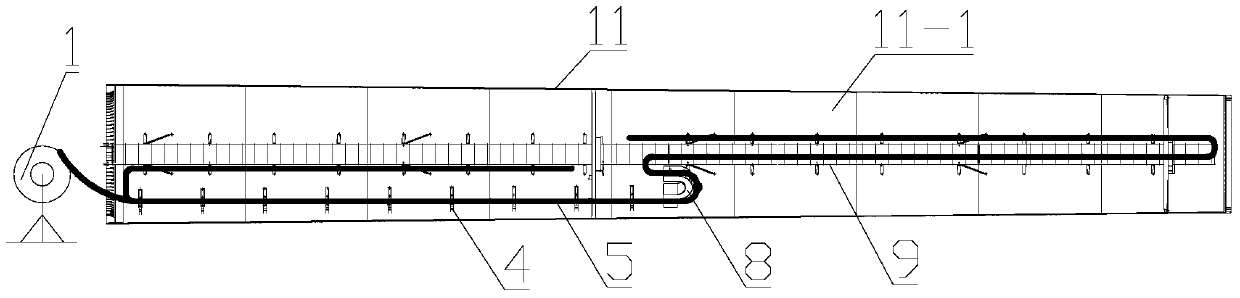 Large-scale cable laying method for wind turbines