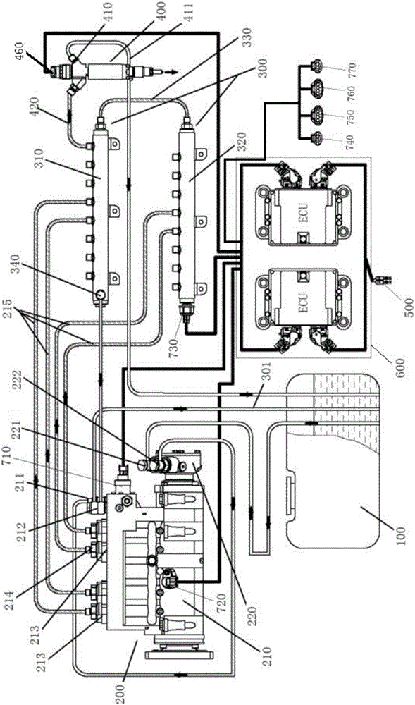 Diesel engine high-pressure common rail system