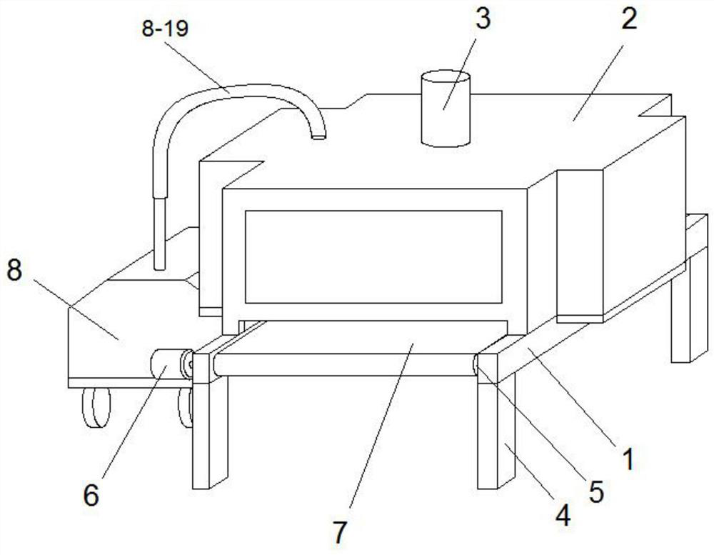 Coating equipment for preparing special coated glass fiber cloth