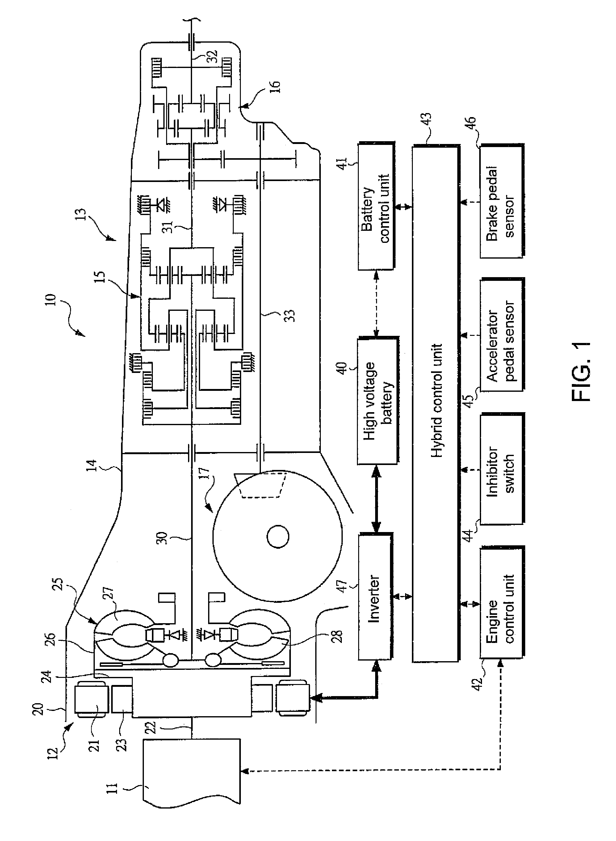 Diagnostic control device for a hybrid vehicle