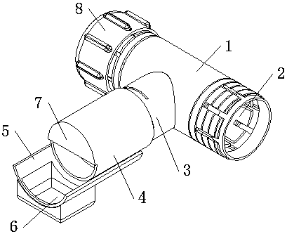 Disassembly type poultry farm feed conveying pipeline convenient to clean