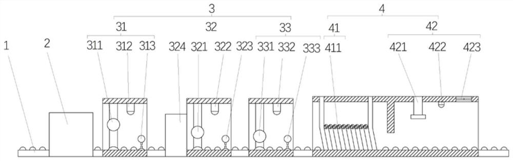 Seawater corrosion-resistant steel bar HRB400cE controlled rolling and controlled cooling process