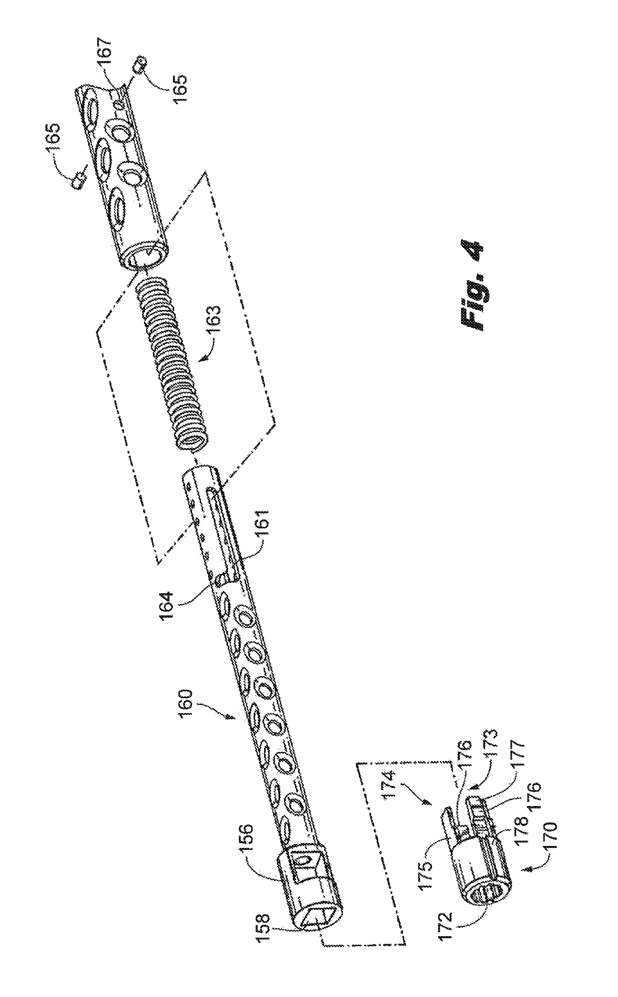 Interspinous implant insertion instrument with staggered path implant deployment mechanism