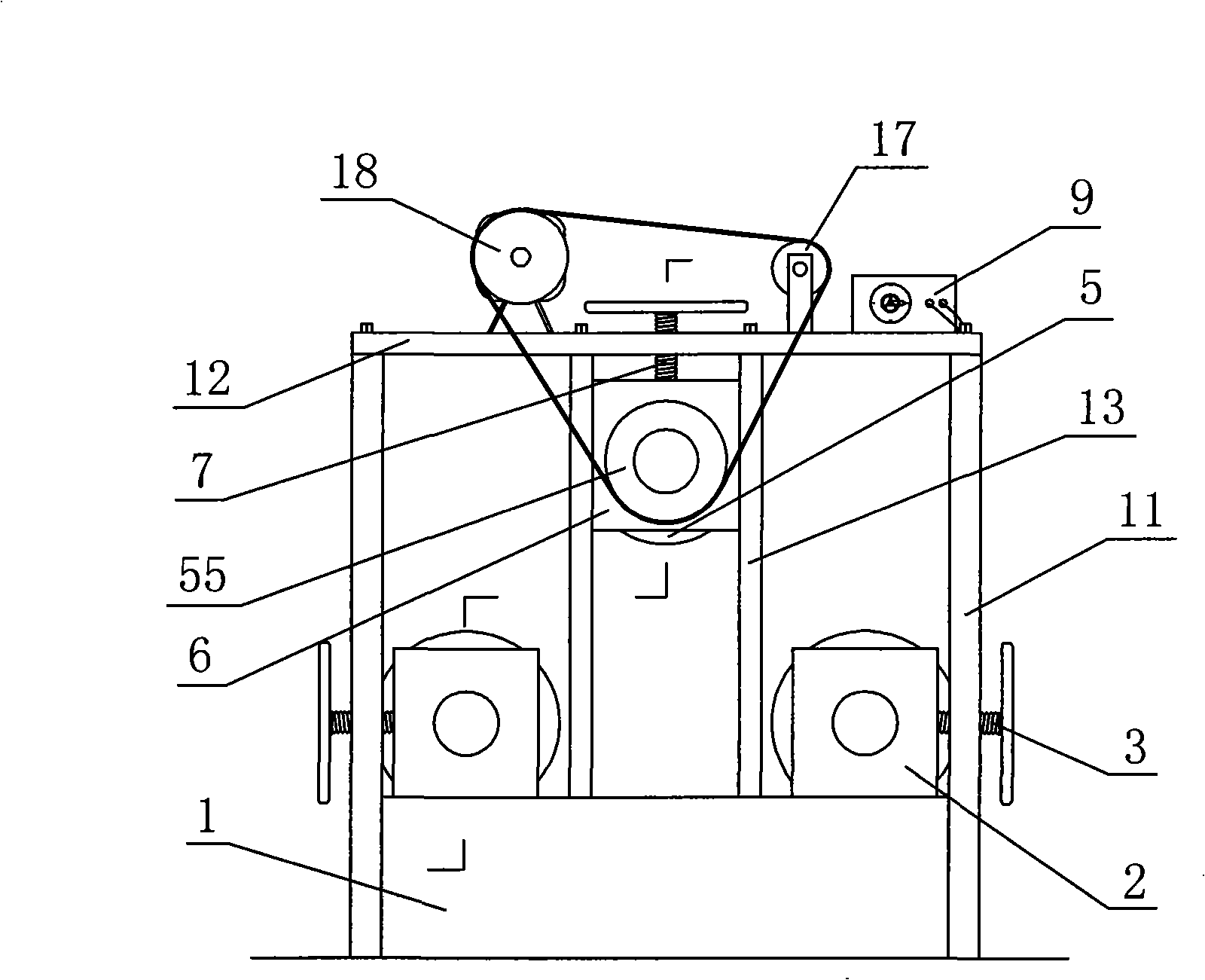 Embossment device of cylindrical wooden wares