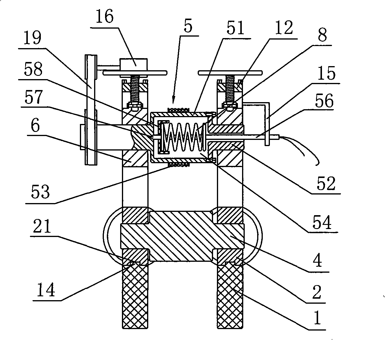 Embossment device of cylindrical wooden wares