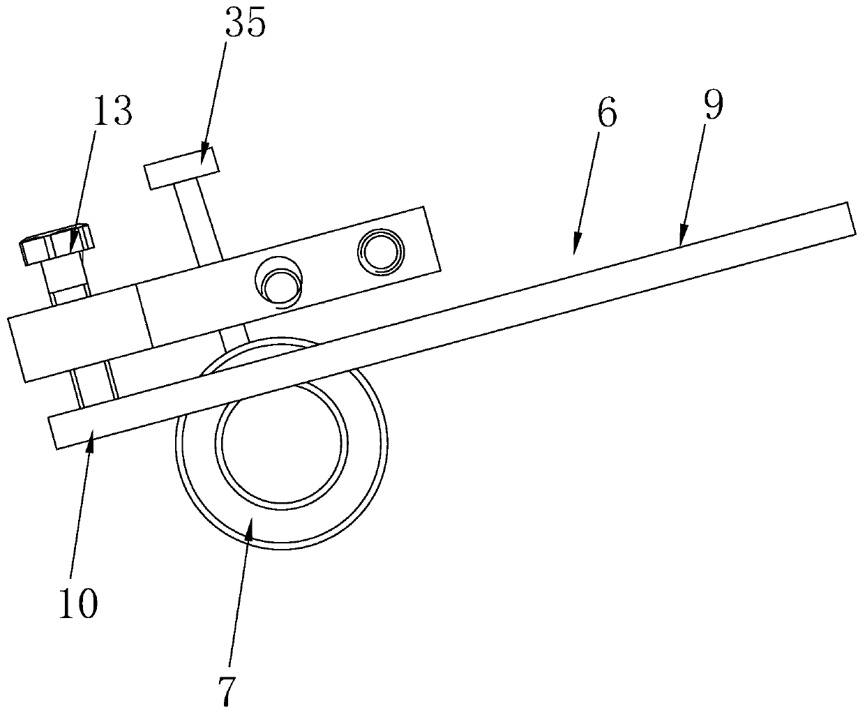 Book gluing mechanism and book gluing device