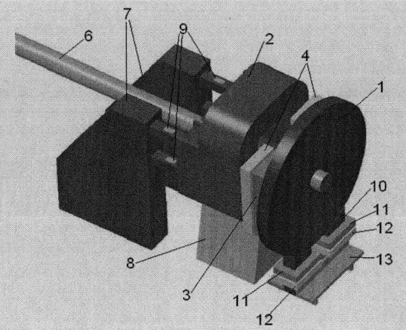 Electromagnetic excitation shaft loading device