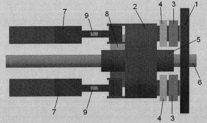 Electromagnetic excitation shaft loading device