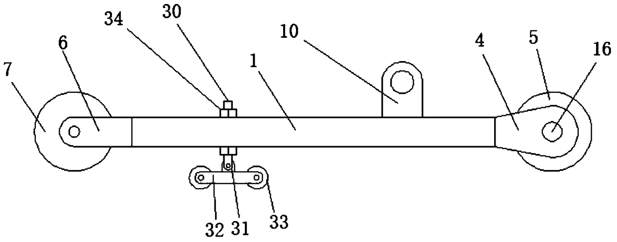 Double-chain type ditcher for sowing seeds in corn experimental field