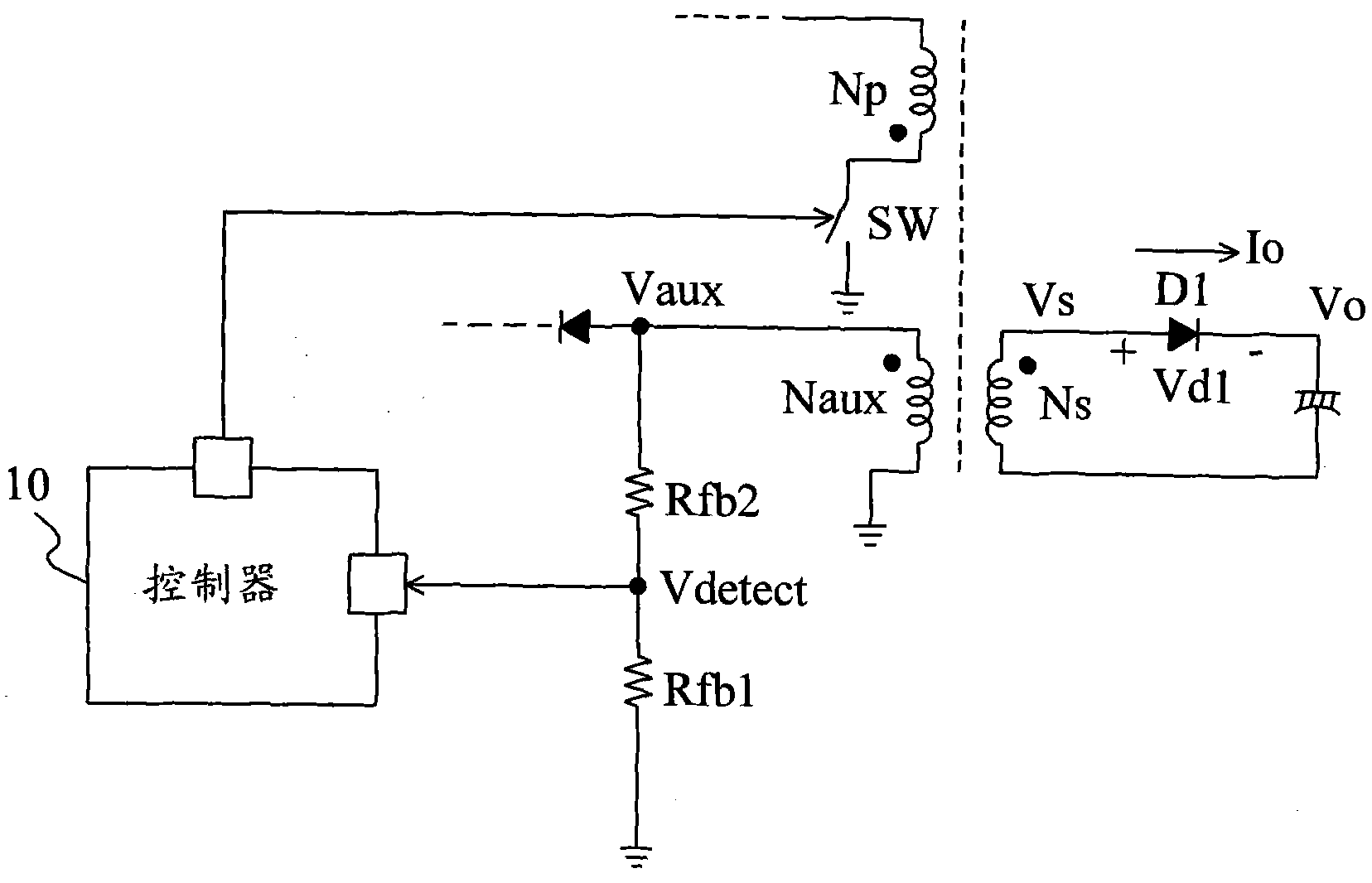 Temperature-compensation circuit for primary side feedback system and method of isolated power converter