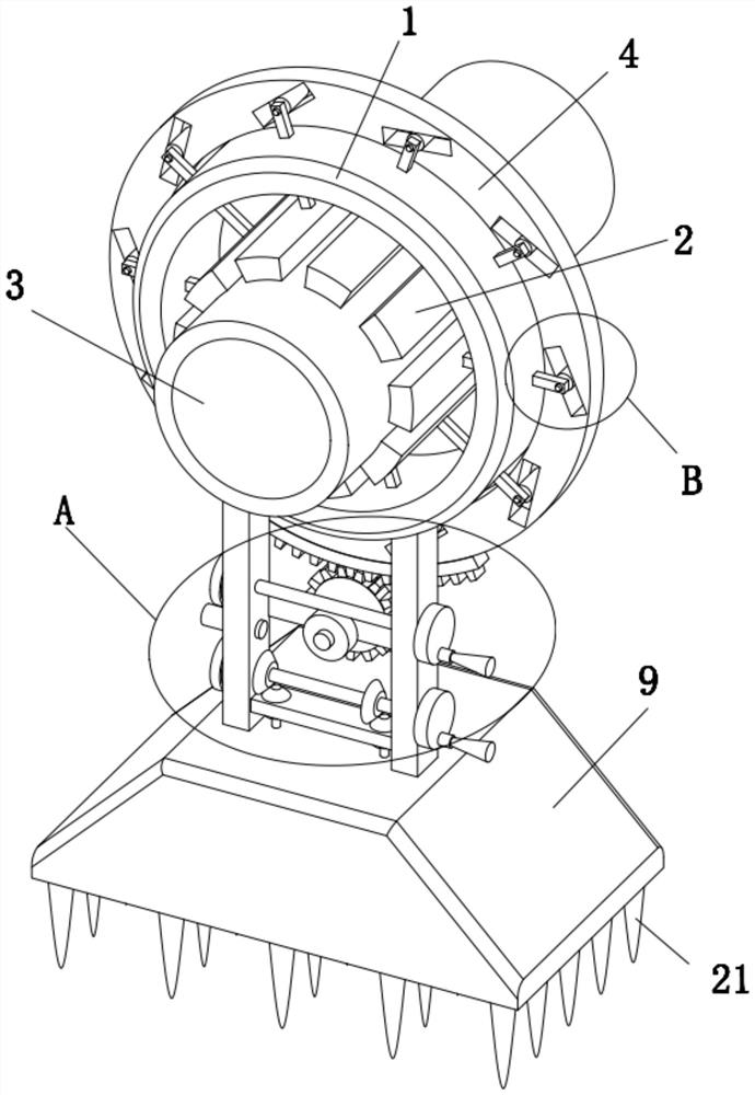 Supporting and fixing device for pipeline laying in water conservancy project construction