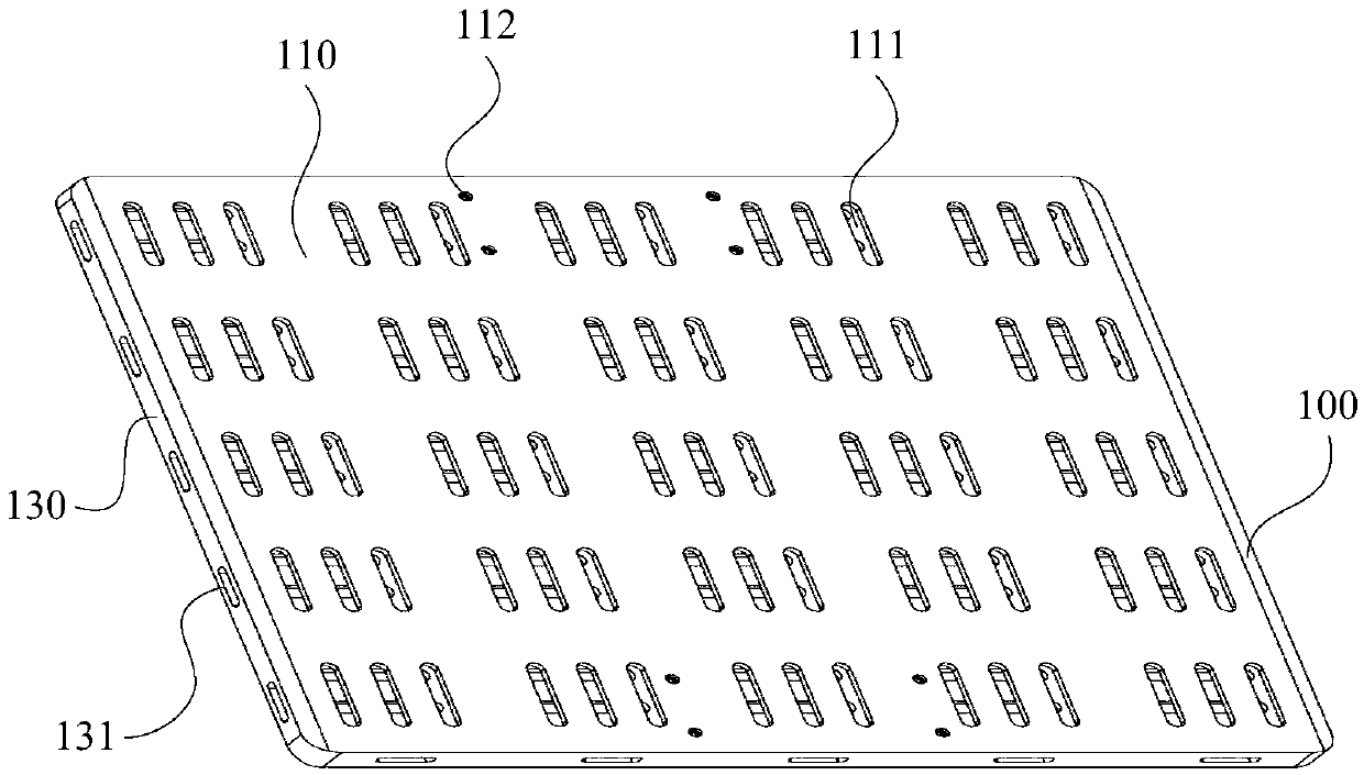 Double-surface core supporting plate