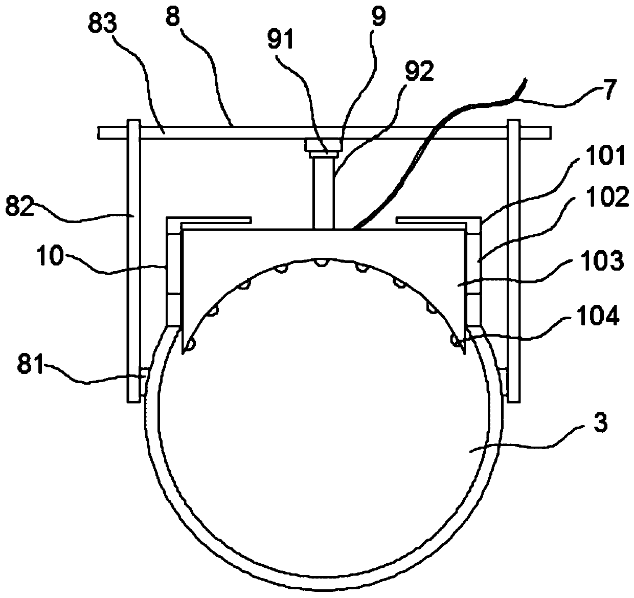 Assembled agricultural product quality flow detection tube