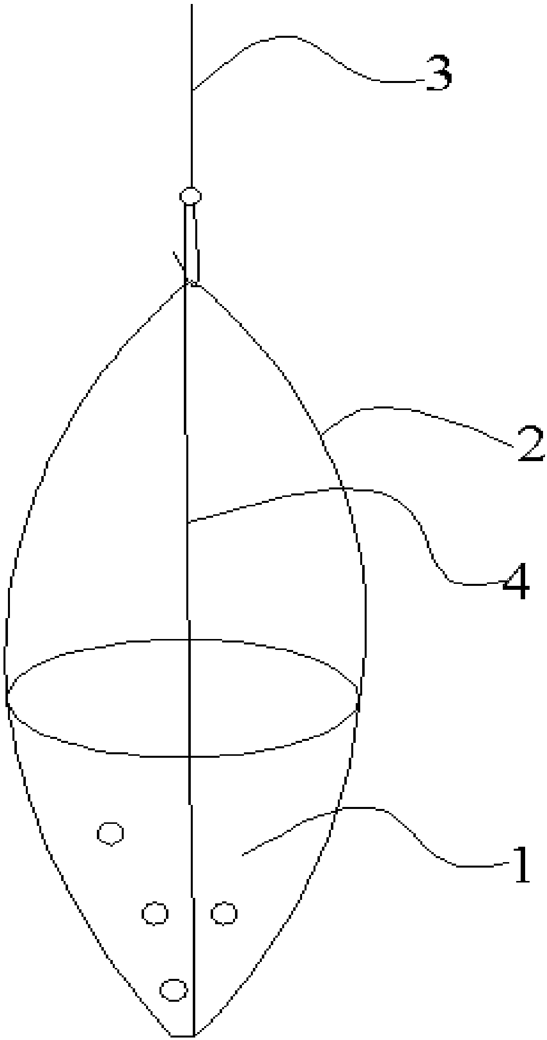 Overwater fixed-point feeding device