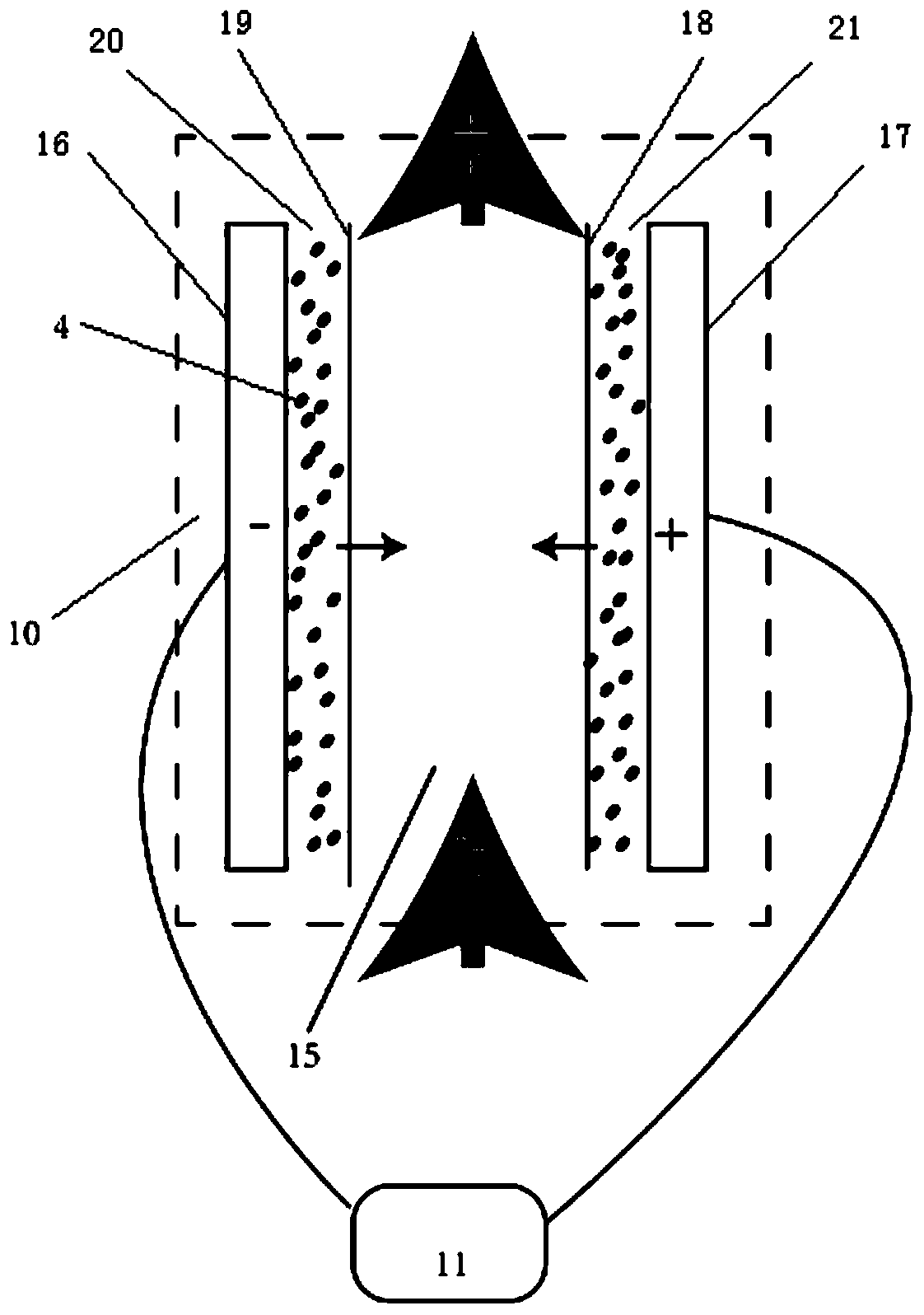 Fcdi device and application of enhanced trace ion capture based on ion exchange resin