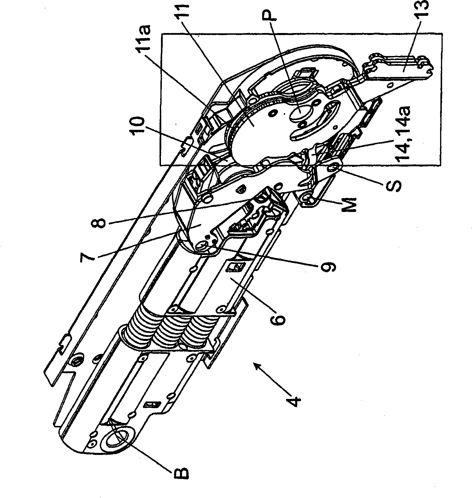 Actuating drive for a furniture flap having a mounting securing mechanism for the empty actuating arm