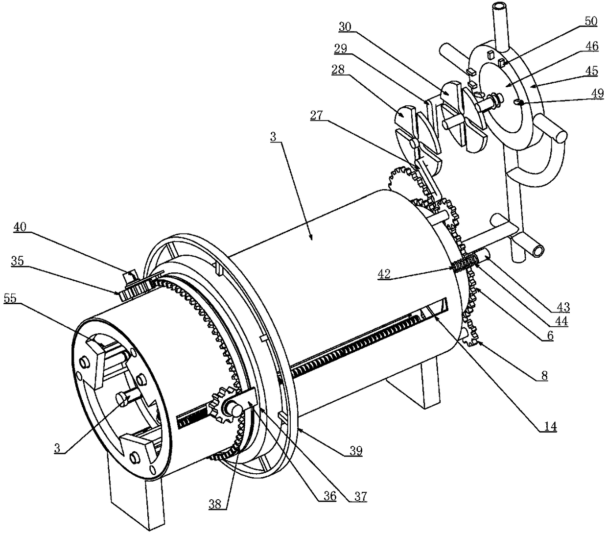 Apparatus cleaning device for pneumology department