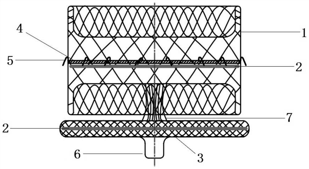 Completely degradable left auricle plugging device