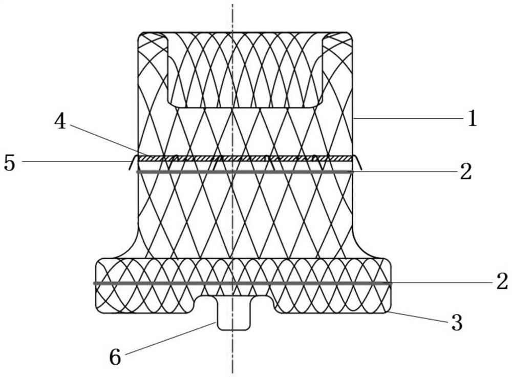 Completely degradable left auricle plugging device