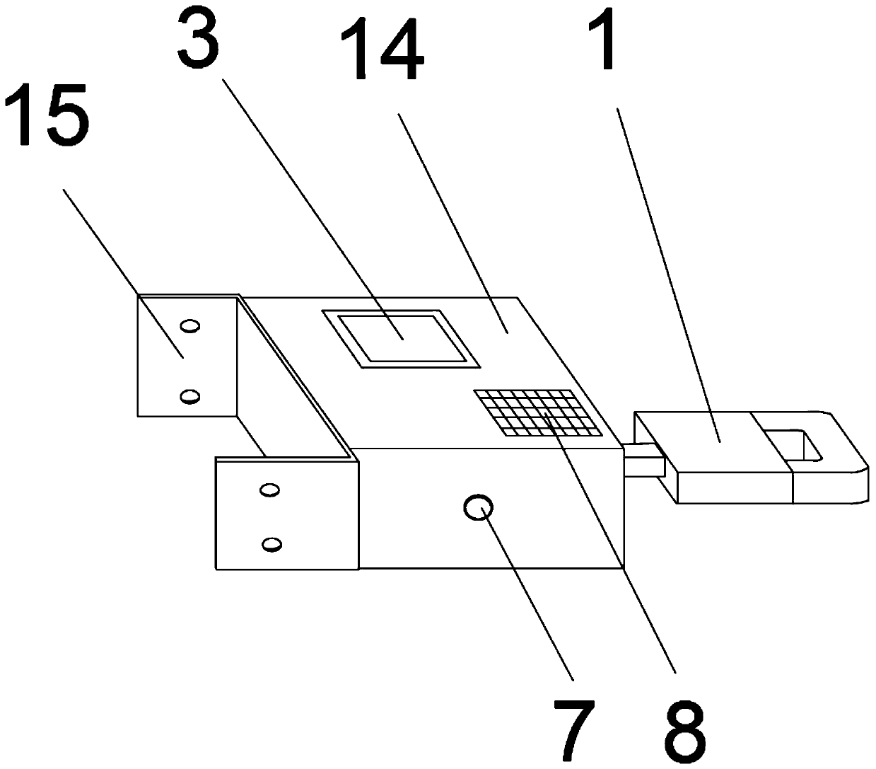 A lightning strike counting device